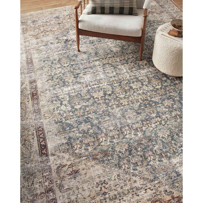 Amber Lewis x Loloi Oriental Area Rug in Teal/Antique & Reviews